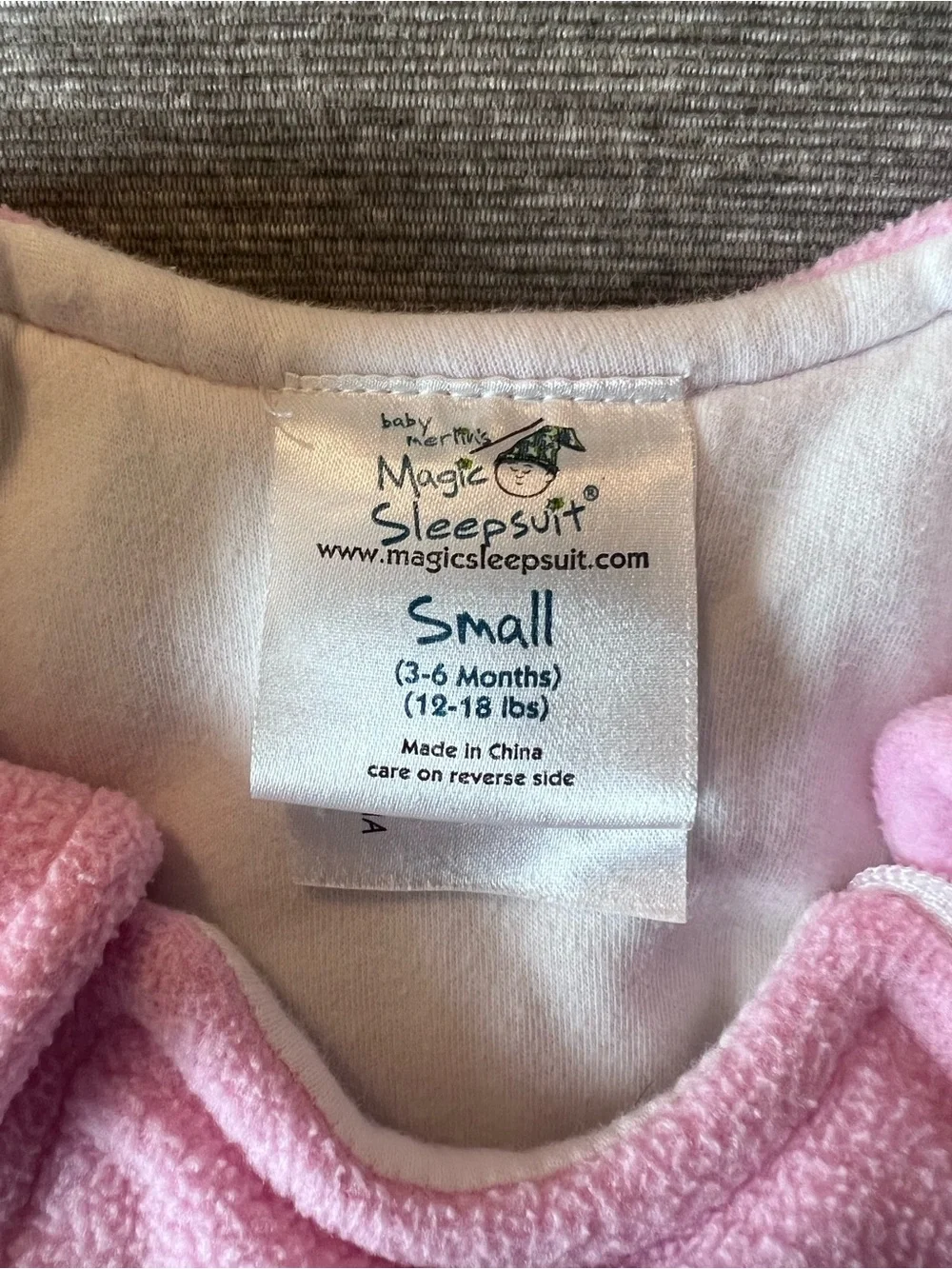 Magic Merlin’s Sleepsuit Cozy Pink Fleece One-Piece for Babies